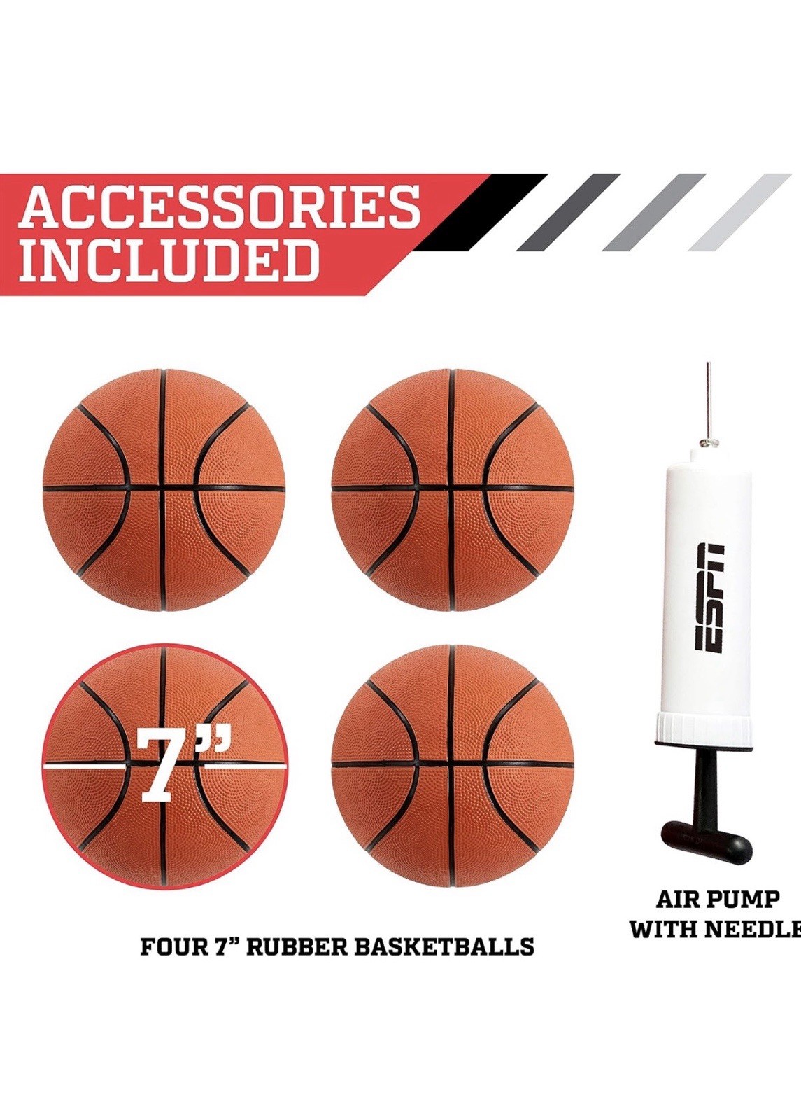 ESPN EZ Fold 2 Player Arcade Basketball Game LED Electronic Scoring NEW Sealed