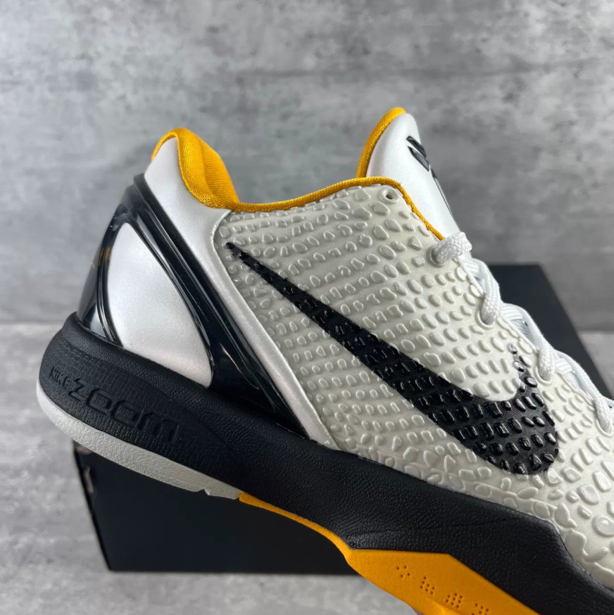 NK Zoom Kobe 6 Protro White Del Sol CW2190-100 Men Sneakers