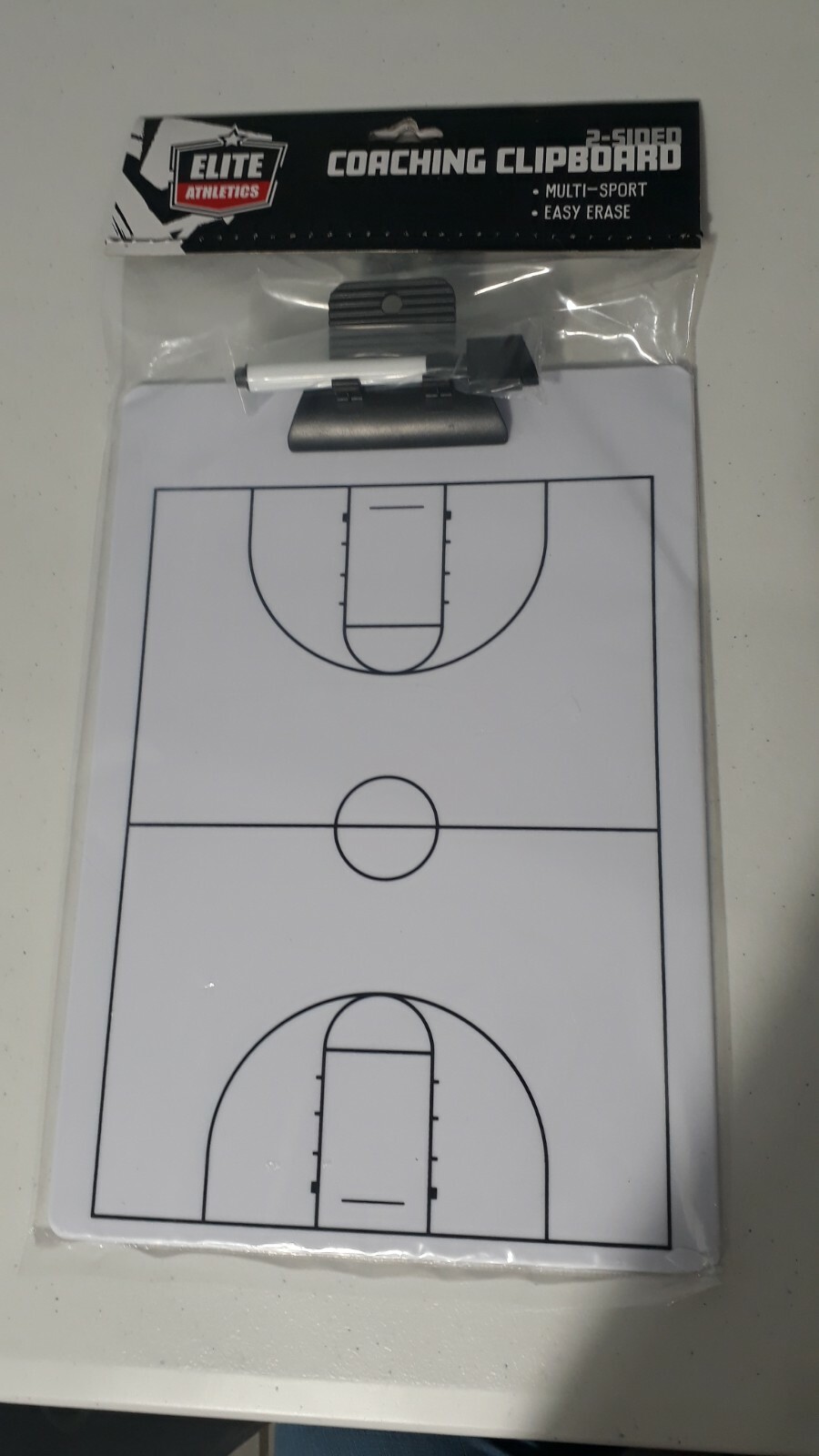 New Elite Athletics Coaching clipboard multi sports basketball 2-Sided & Pen NBA