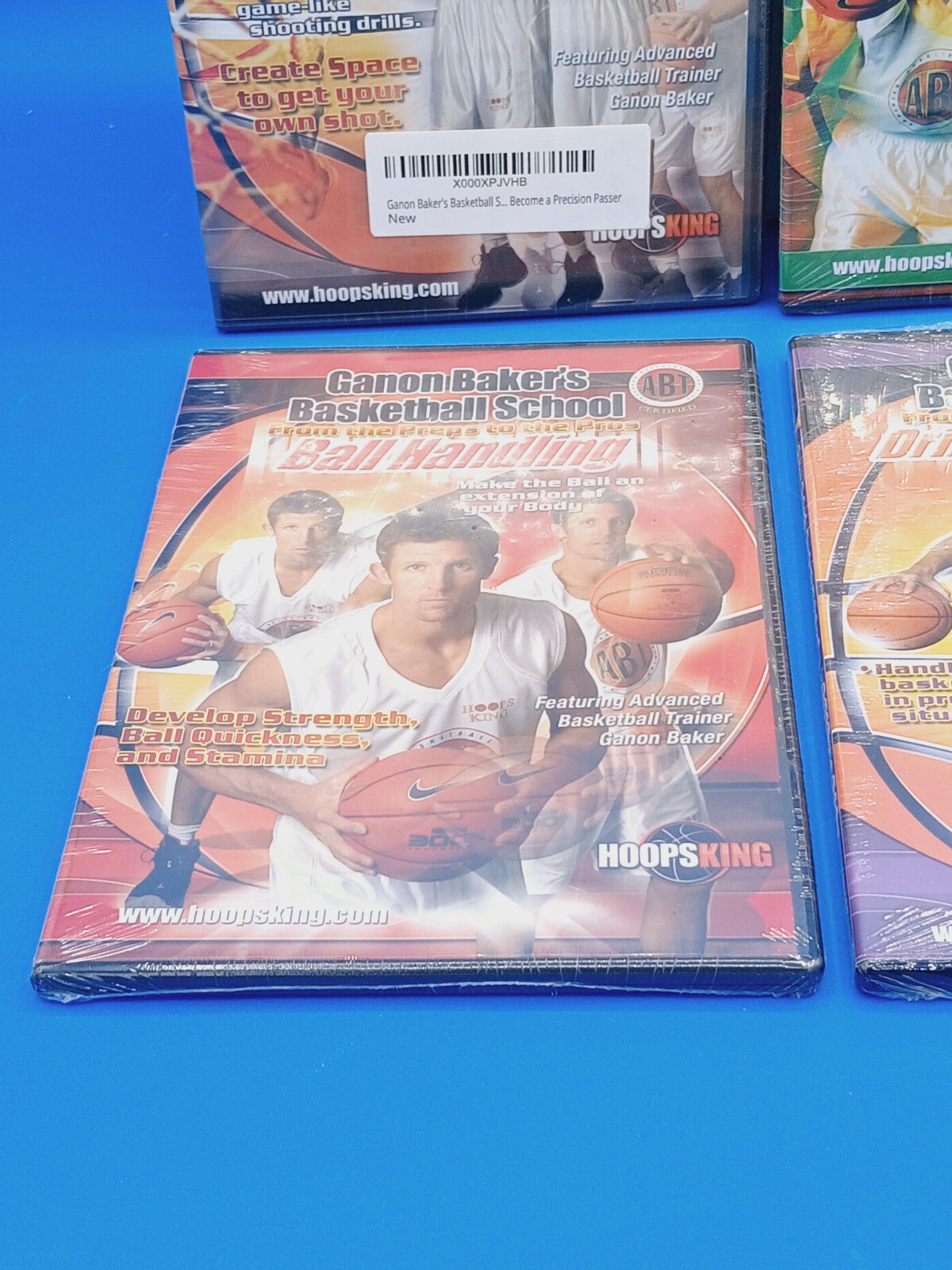 Ganon Baker’s Basketball School: Fundamentals System Coaching DVD. Lot Of 4..