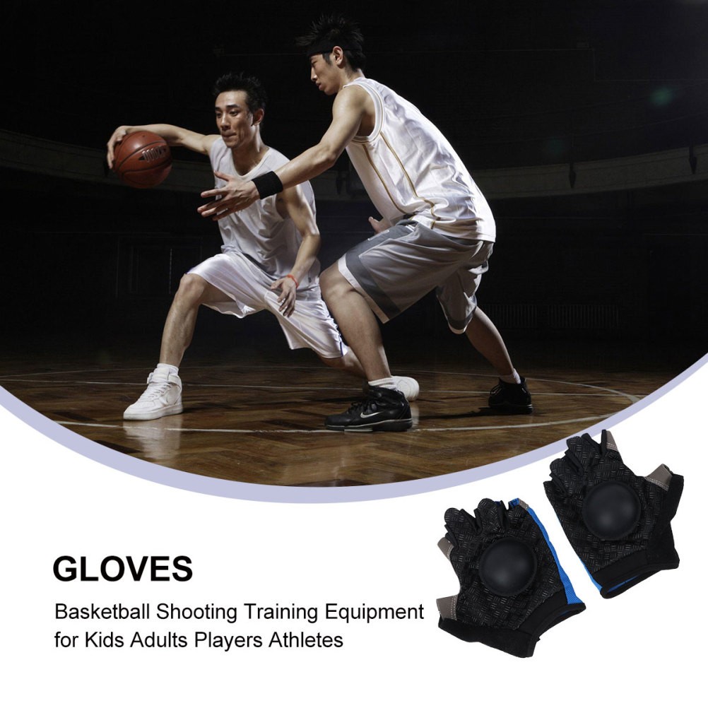 1 Pair Basketball Training Equipment Gloves Blue Durable Flexible Comfort Fit