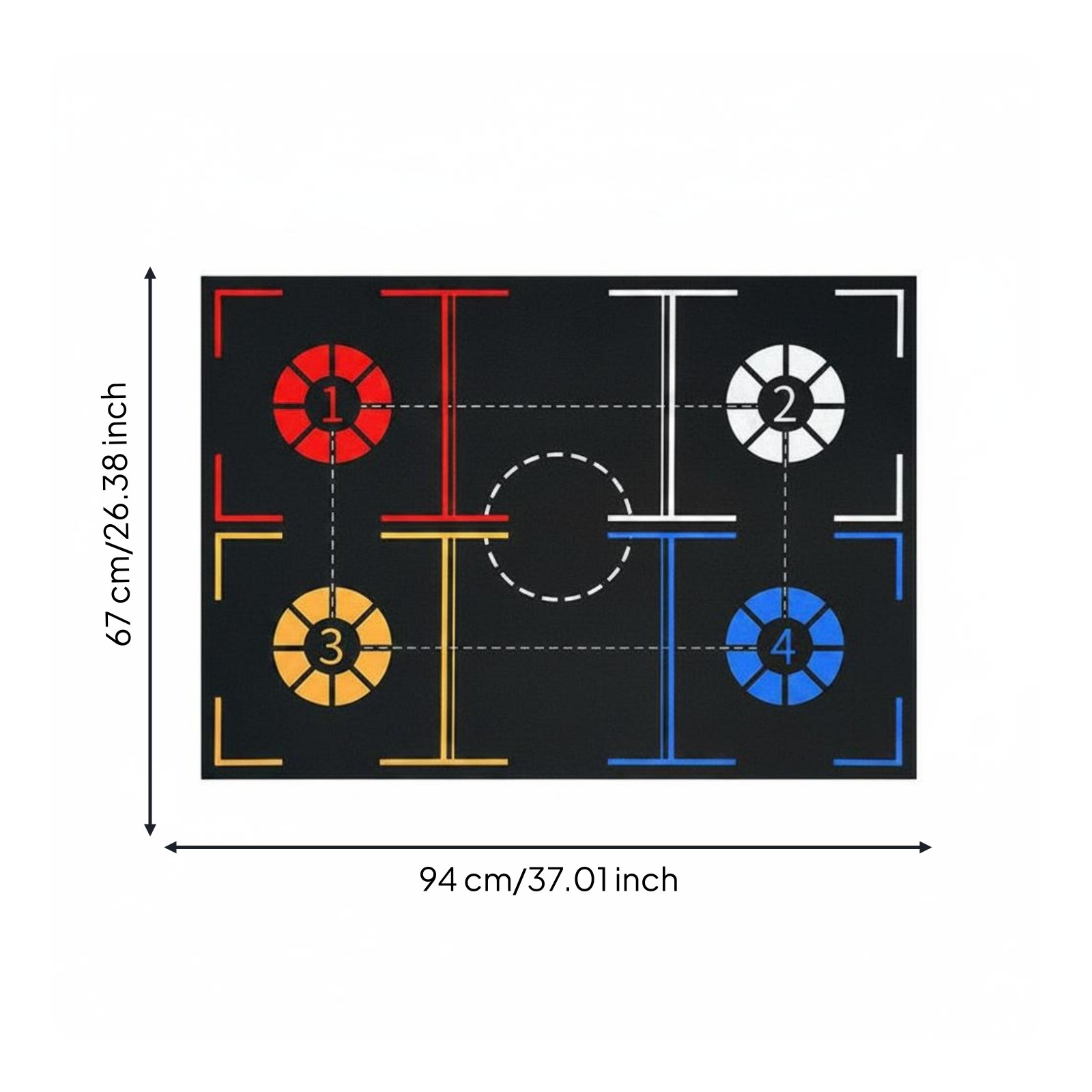 Quiet Hoop Training Mat Long-Lasting Hoop Foot Training Mat Lightweight