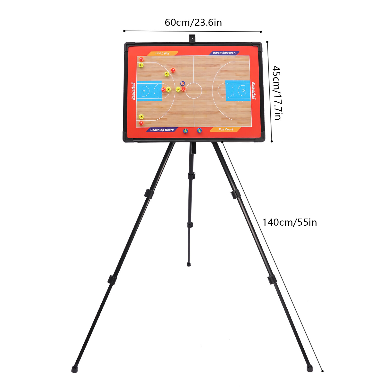 Basketball Coaching Board Triangle Bracket Stand Portable Tactical Display Board