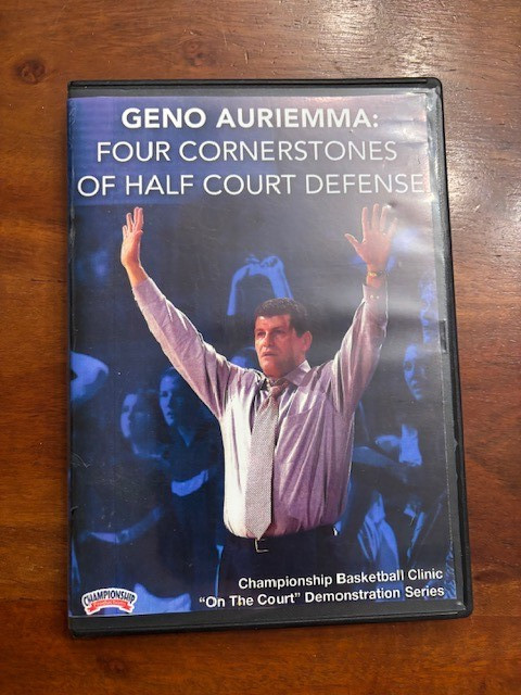 Geno Auriemma Four Cornerstones of Half Court Defense Basketball Coaching DVD