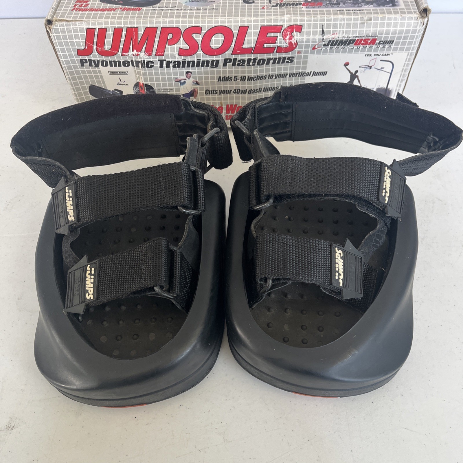 JUMPSOLES Plyometric Jump Platforms Jump/speed training shoes Size Large 11-14