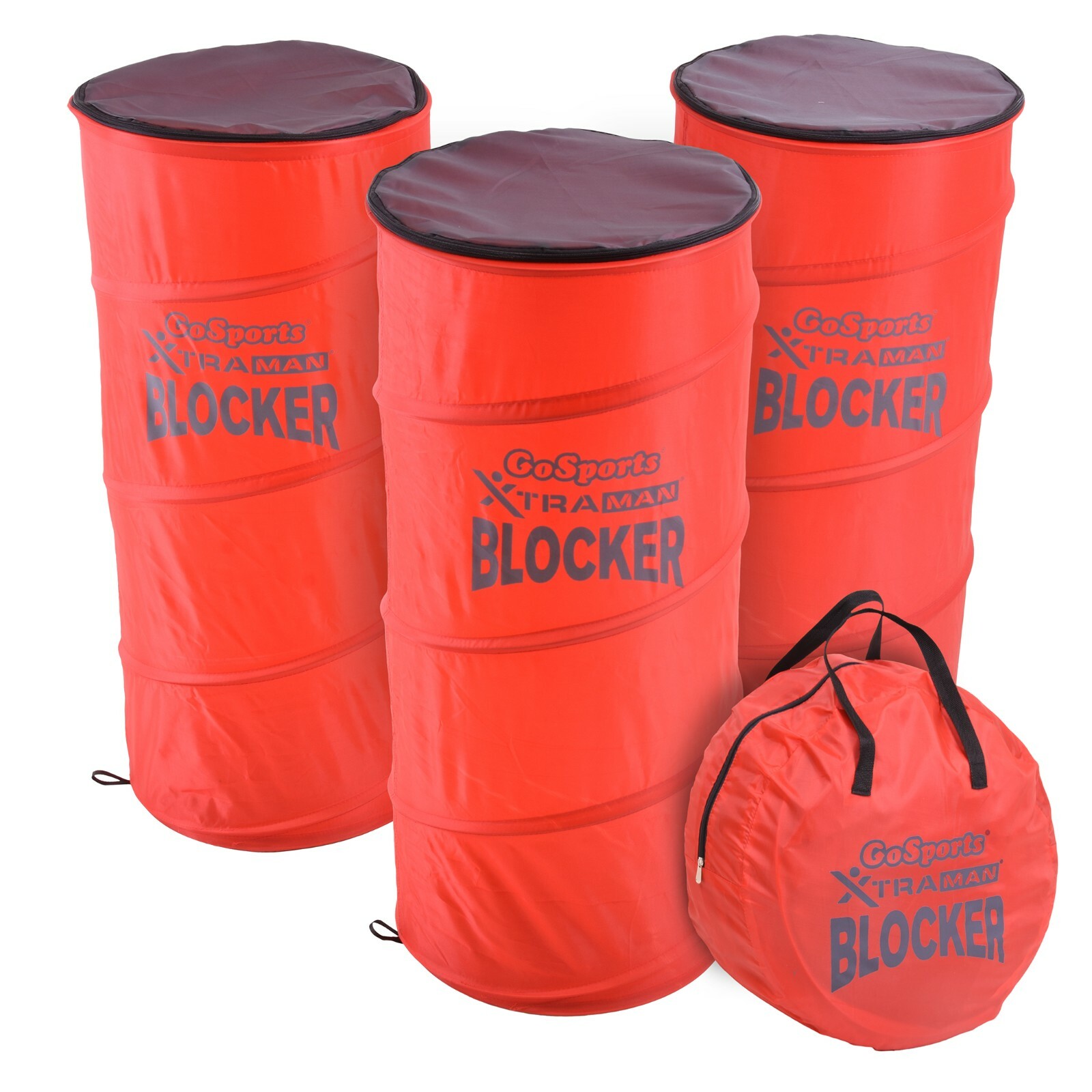 GoSports XTRAMAN Blocker Pop-Up Defenders 3 Pack – Safely Simulate Defenders