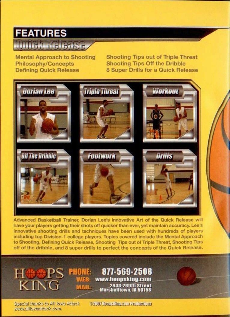 Dorian Lee’s The Art of the Quick Release Basketball Coaching DVD