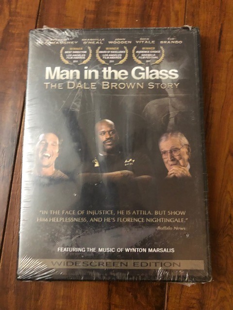 Man in the Glass The Dale Brown Story Shaq LSU Documentary Basketball DVD NEW