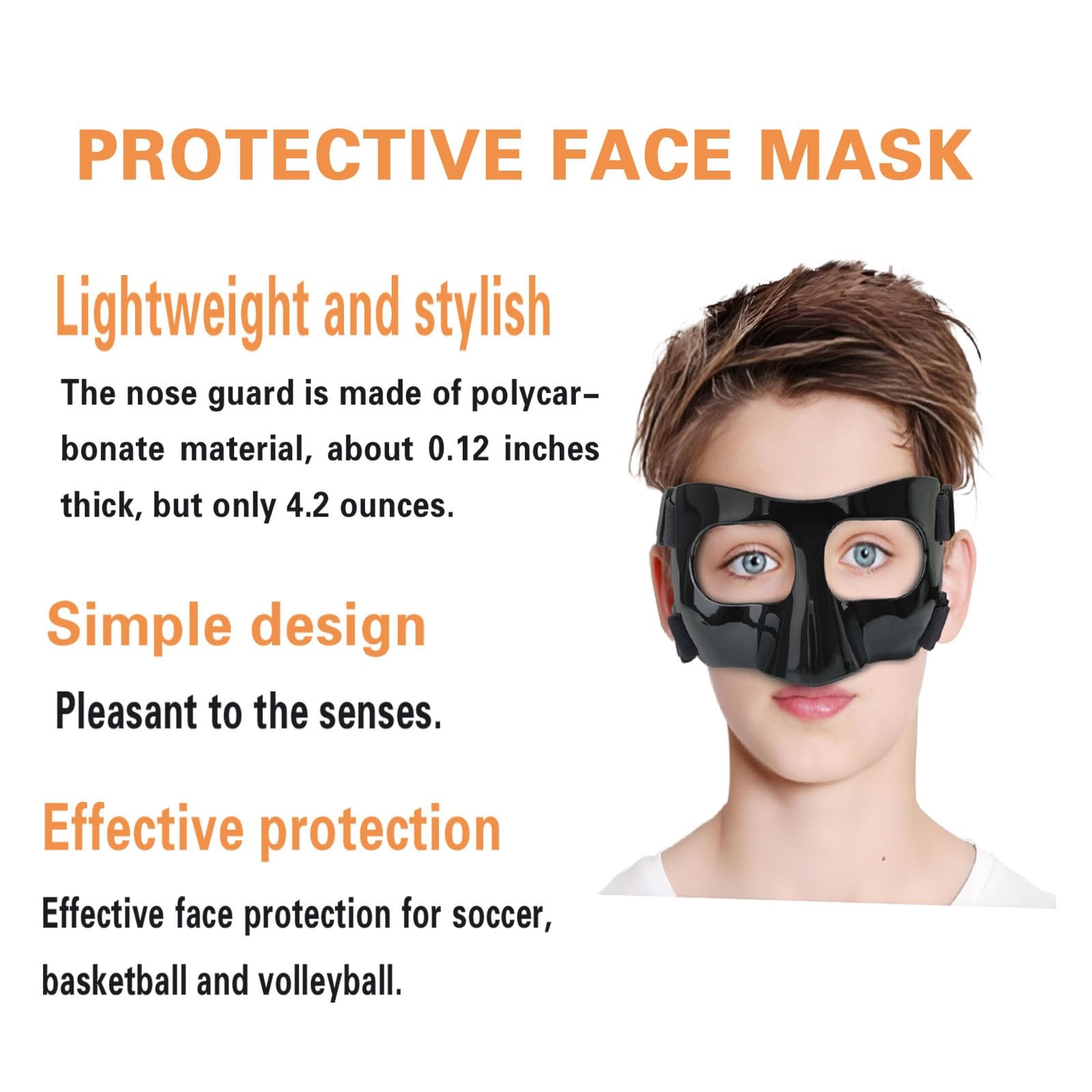 Nose Guard for Broken Nose, Protective Face Masks for Basketball and Soccer S…