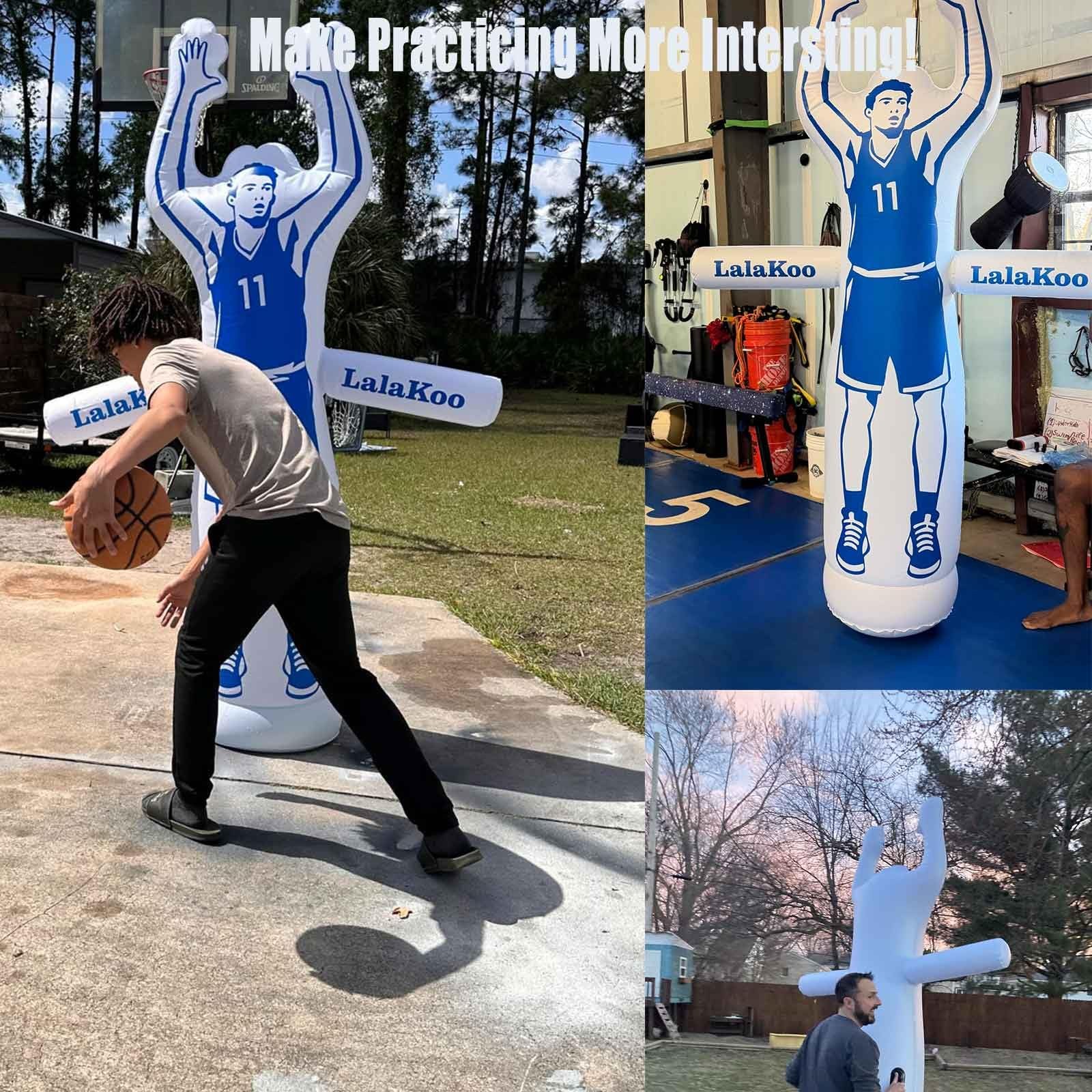 Inflatable Basketball Dummy Defender Tumbler Big Size 7.6FT Huge Basketball T…