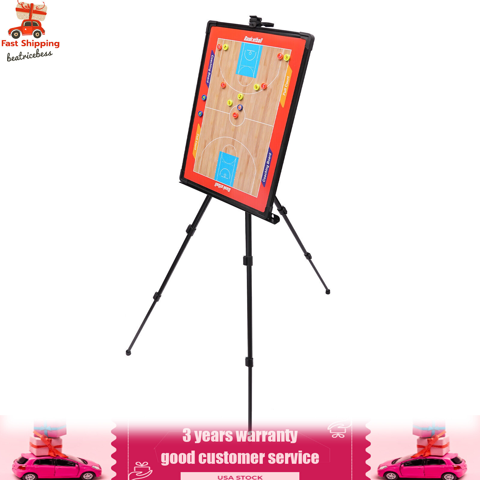 Soccer Coaching Board Big Tri-pod Football Tactic Board Game Plan White Board