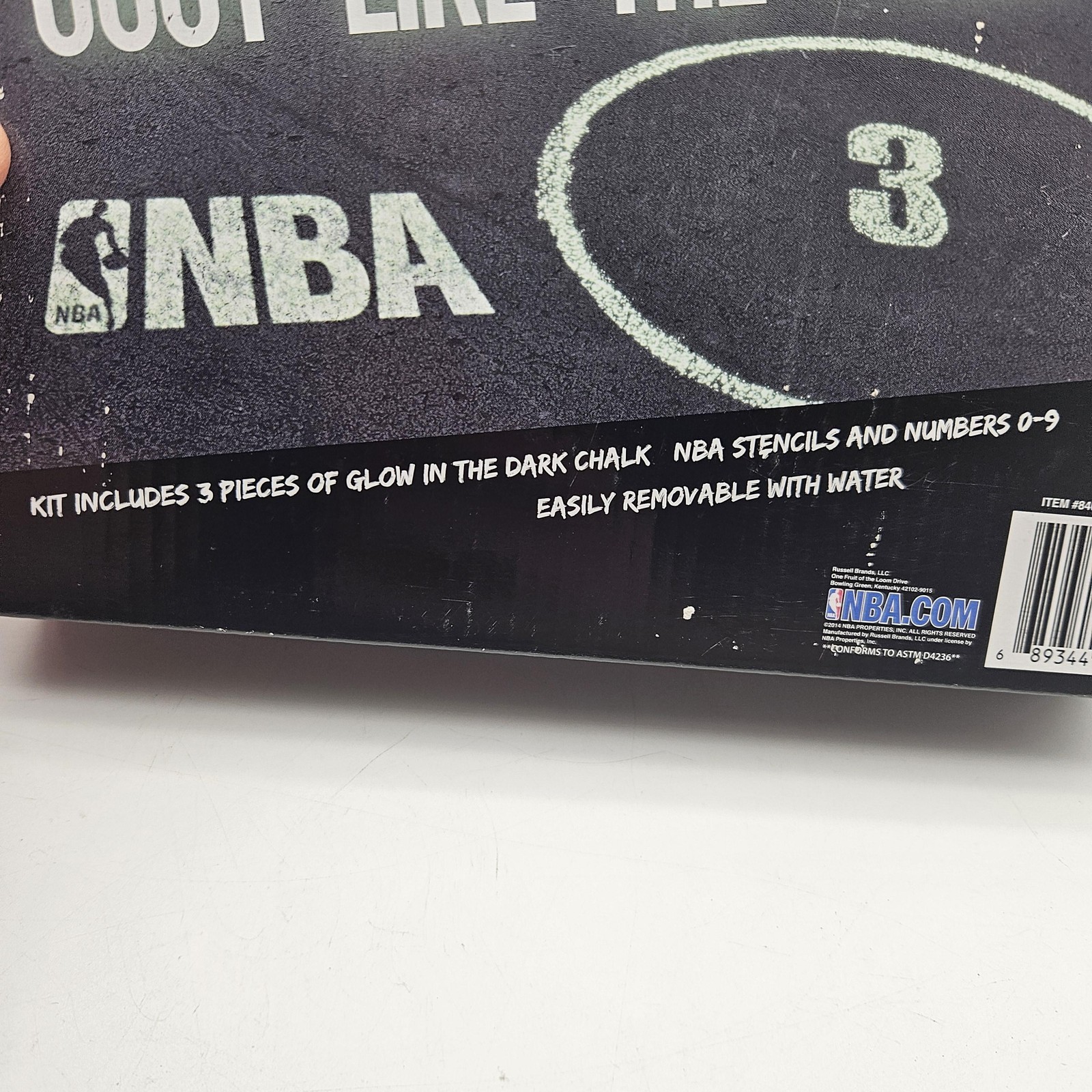 Spalding NBA Court Marking Kit Glow in the Dark Chalk Stencils Basketball Set