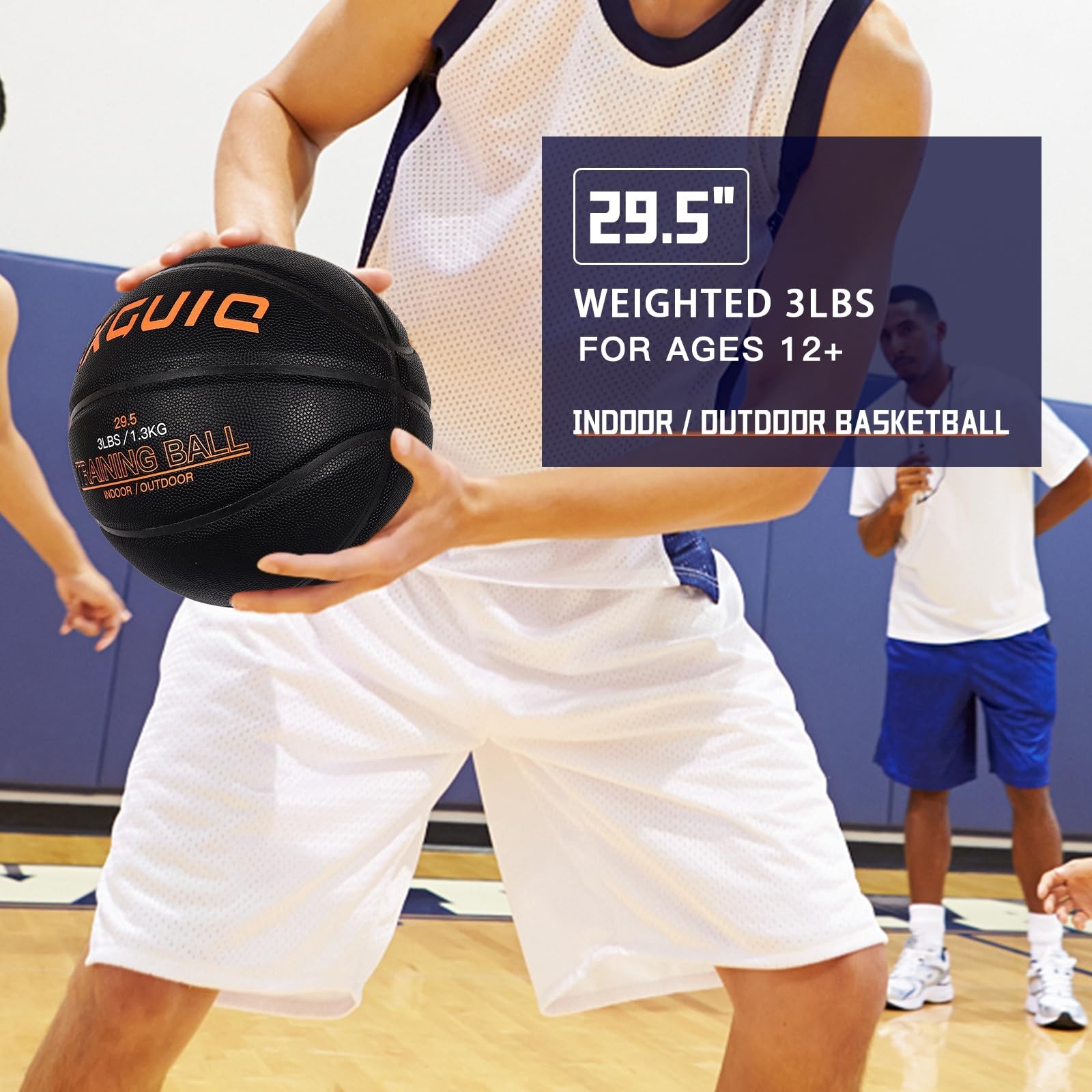 Weighted Training Basketball 3LB/2.2LB for Dribbling, Passing & Rebounding Skill