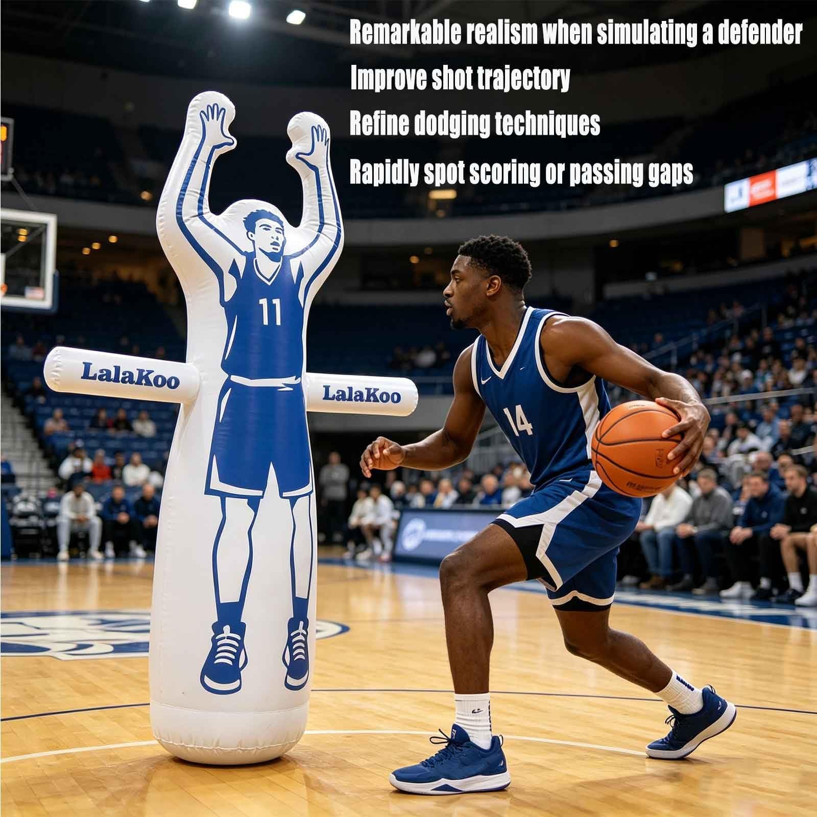 Inflatable Basketball Dummy Defender Tumbler Big Size 7.6FT Huge Basketball T…