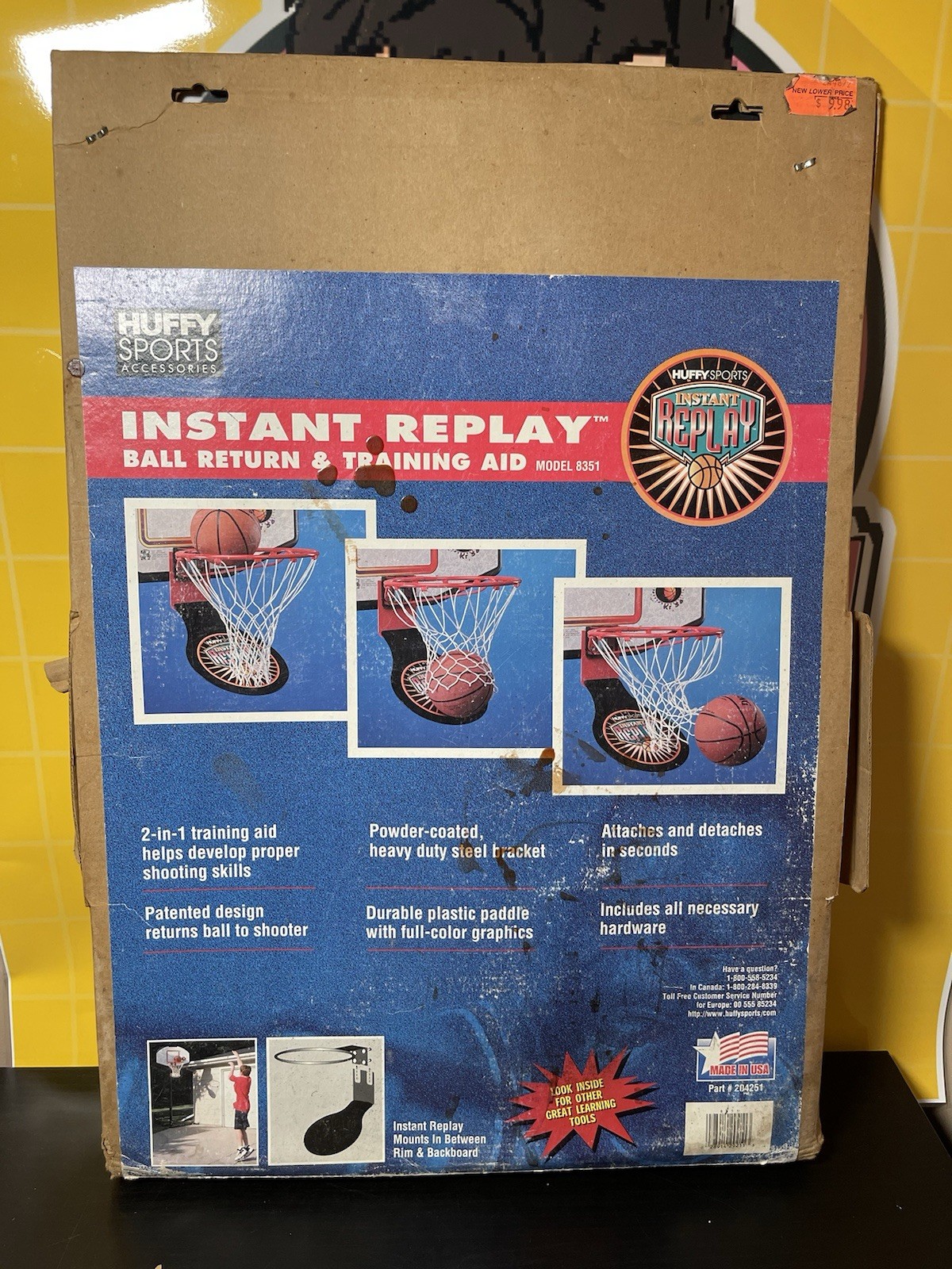 Toys R Us Huffy Sports Instant Replay Basketball Return & Training Aid