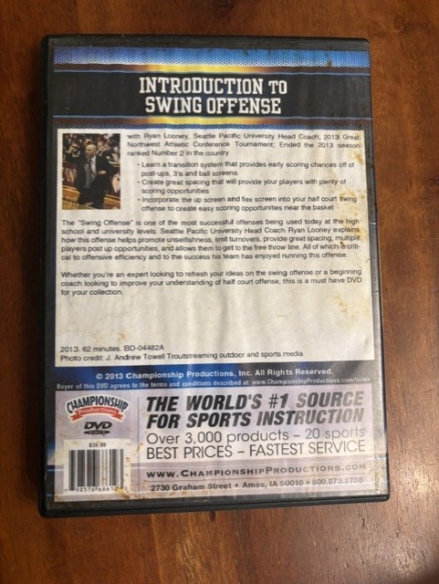 Ryan Looney Introduction to the Swing Offense Basketball Coaching DVD