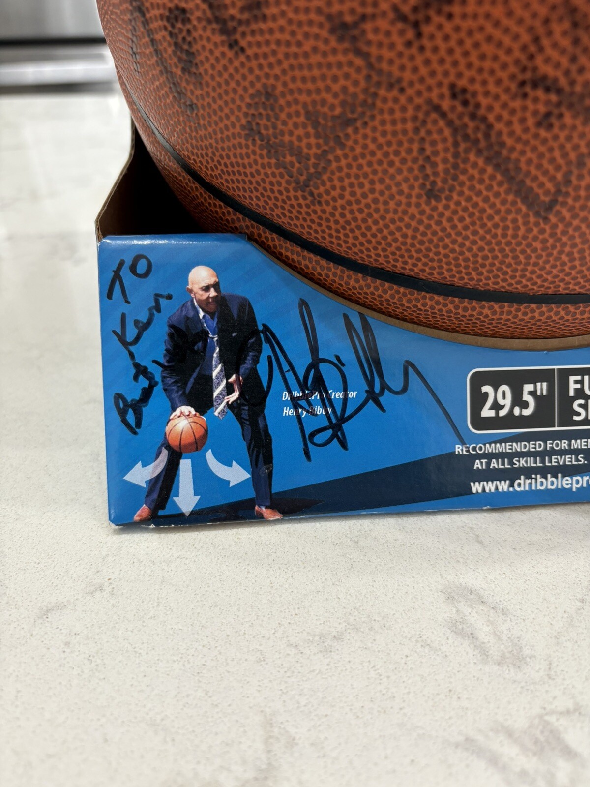 Original Dribble Pro Basketball Training Aid AUTOGRAPH BY HENRY BIBBY