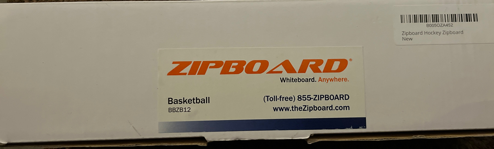 ZIPBOARD Basketball White Board-Size 12″