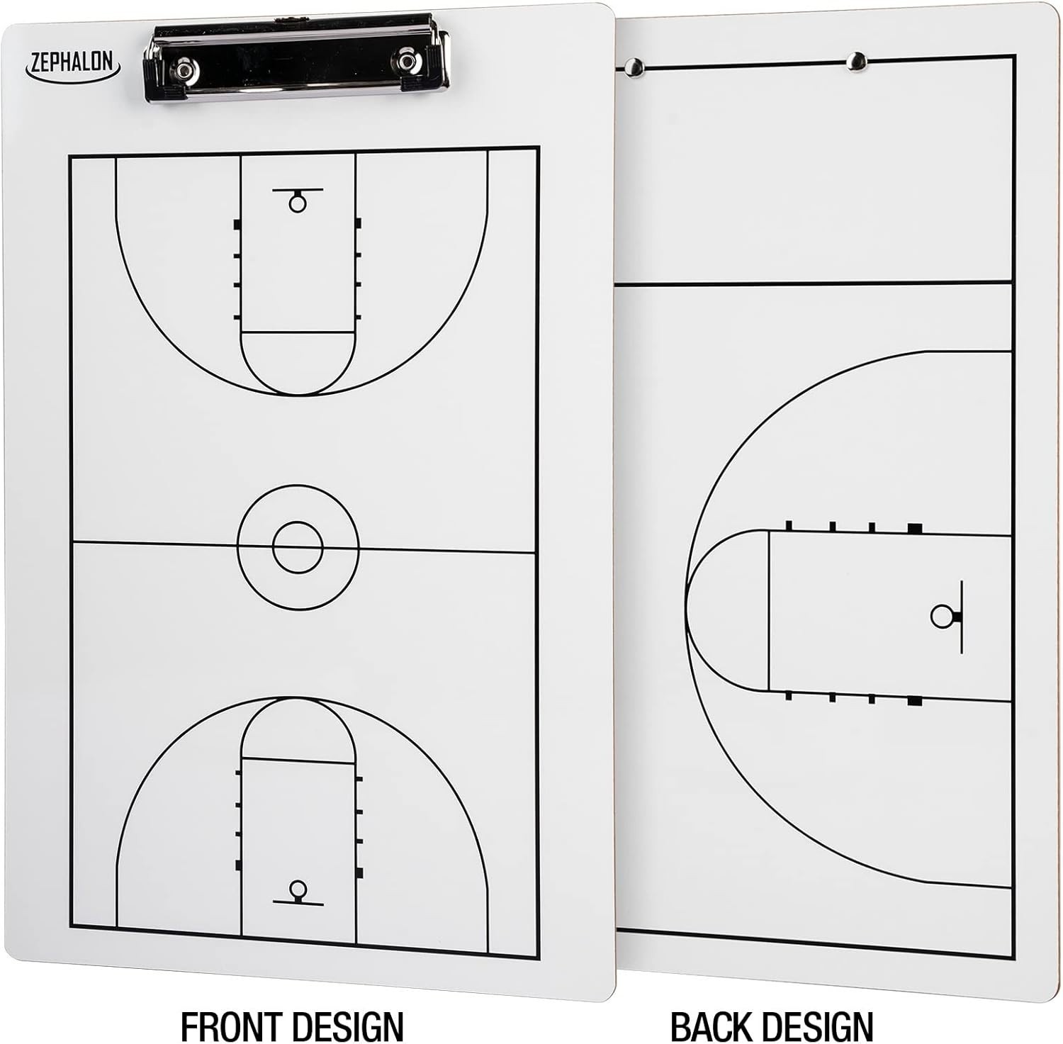 Dry Erase Basketball Clipboard for Coaches Double Sided Board, Sports Coaching (