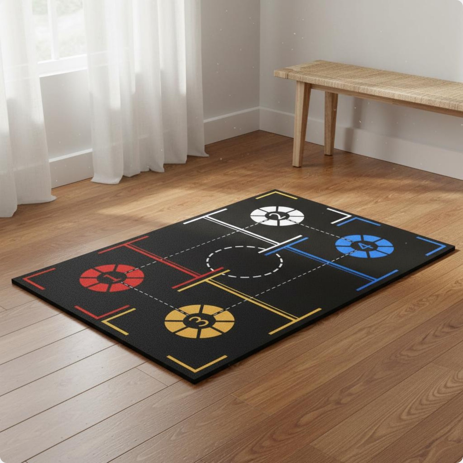 Quiet Hoop Training Mat Long-Lasting Hoop Foot Training Mat Lightweight