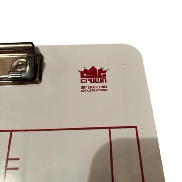 Crown 14” Basketball Dry Erase Clipboard