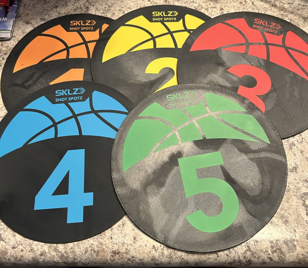 NEW Open SKLZ Shot Spotz Basketball Training Markers & Game Set w/Digital timer