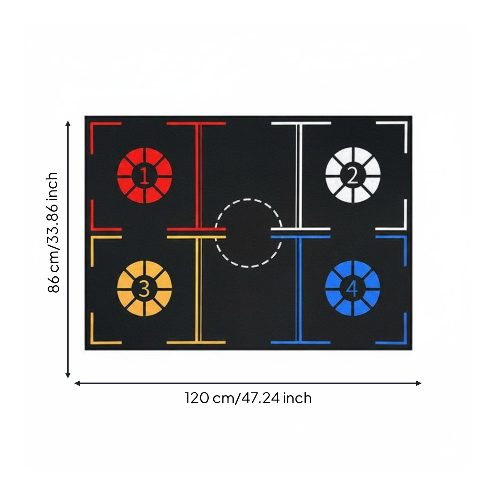 Quiet Hoop Training Mat Sound Absorbing Sports Gear Indoor Use for Children