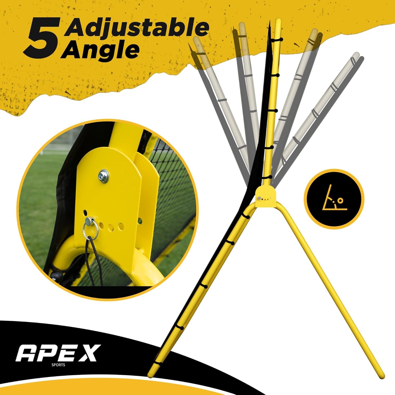Professional Volleyball Rebounder Adjustable, Precision Target Strip, Sturdy Fra