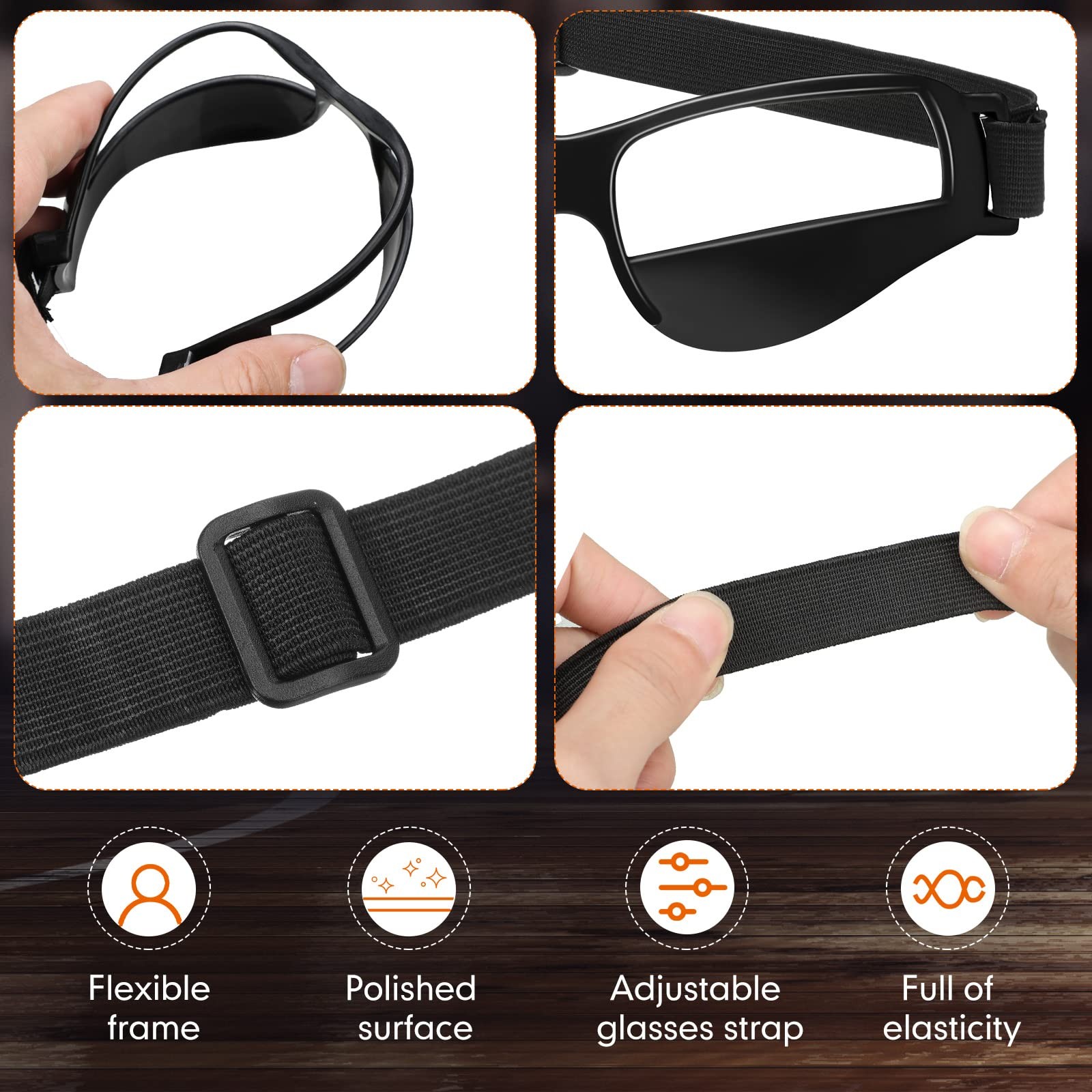 Adjustable Sport Training Glasses Basketball Dribbling Goggles 8.5 x 2″ 12PK