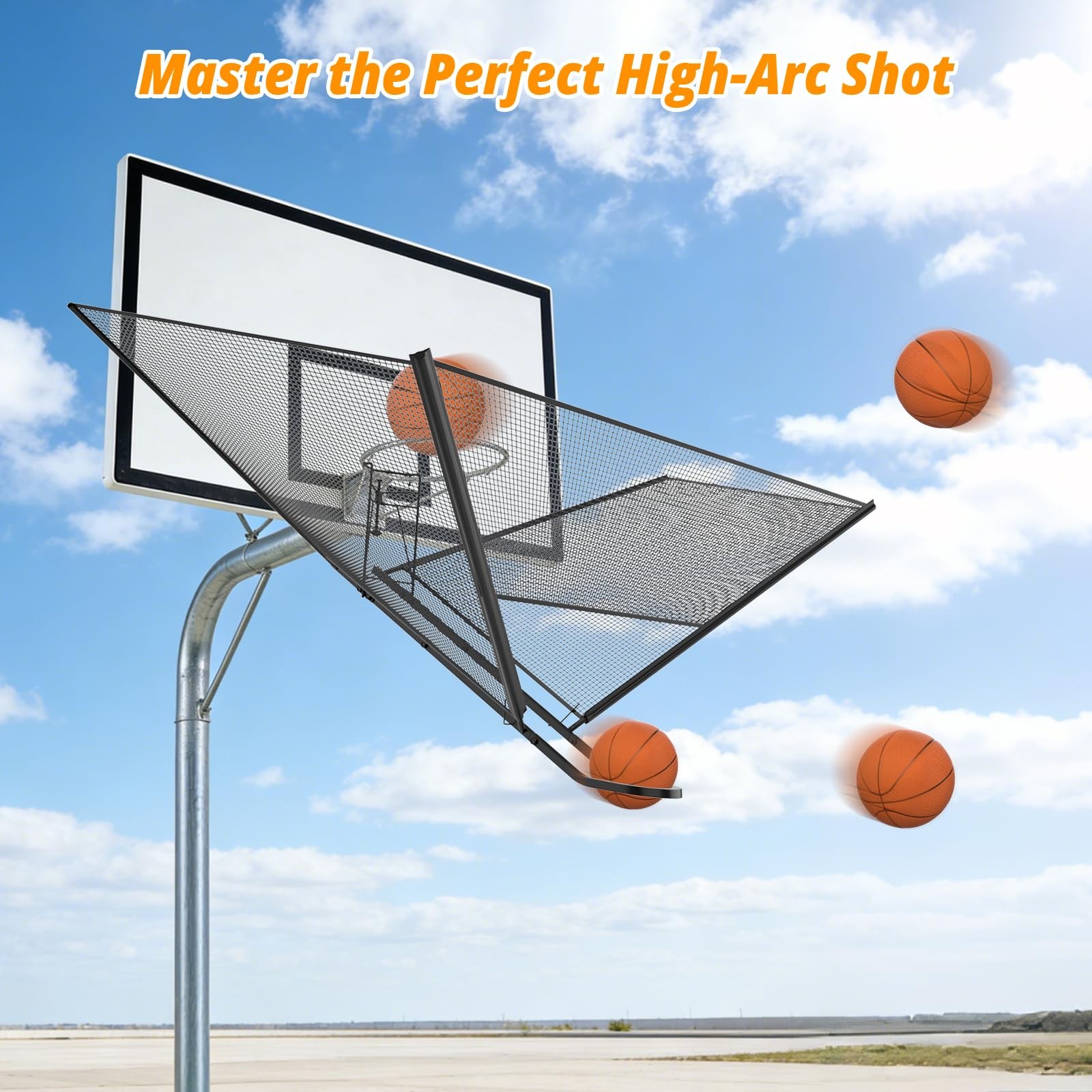 Upgrade Basketball Shot Trainer with Net Rebounder