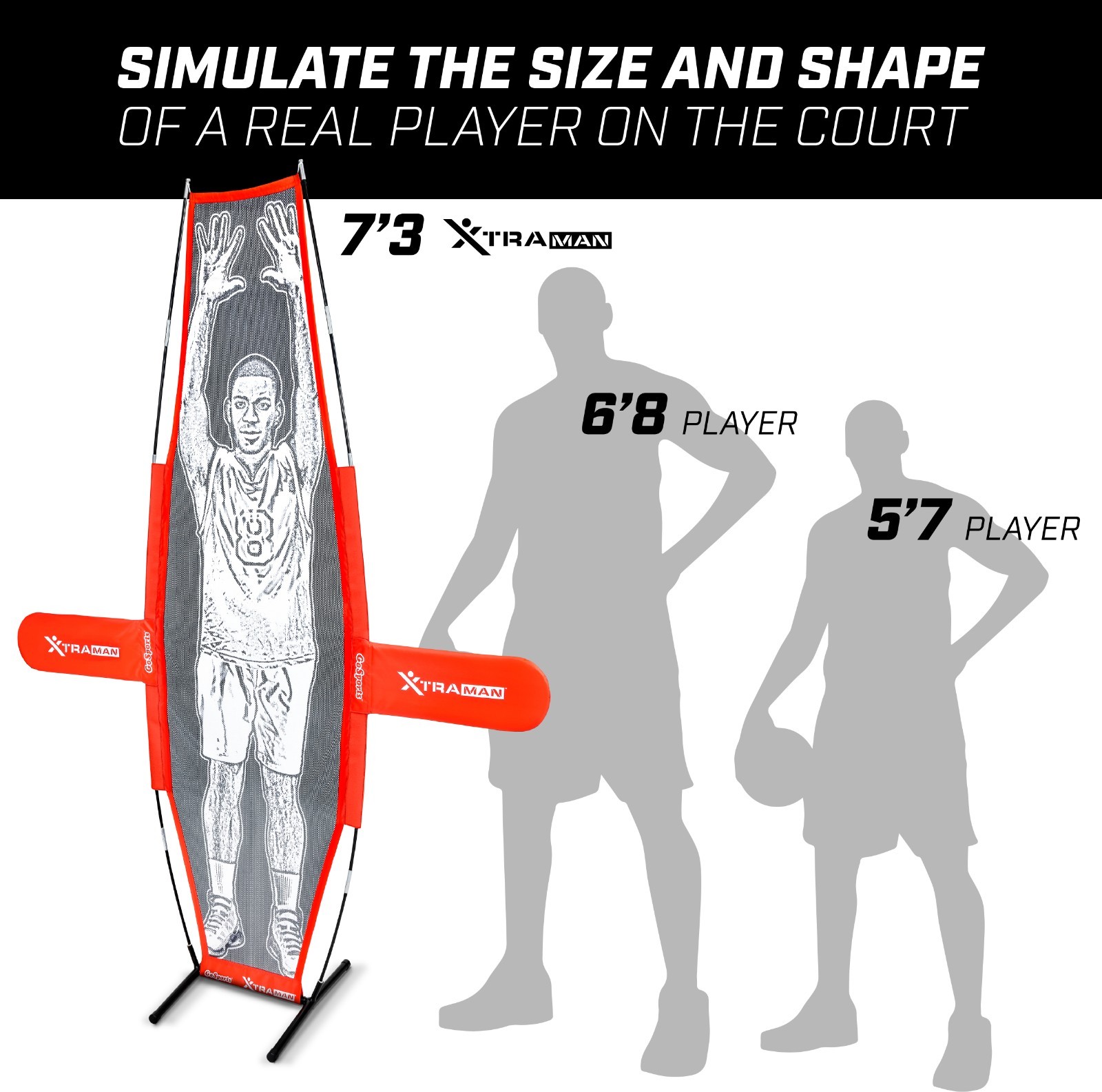 GoSports Basketball Xtraman Dummy Defender Portable Passing Trainer Mannequin