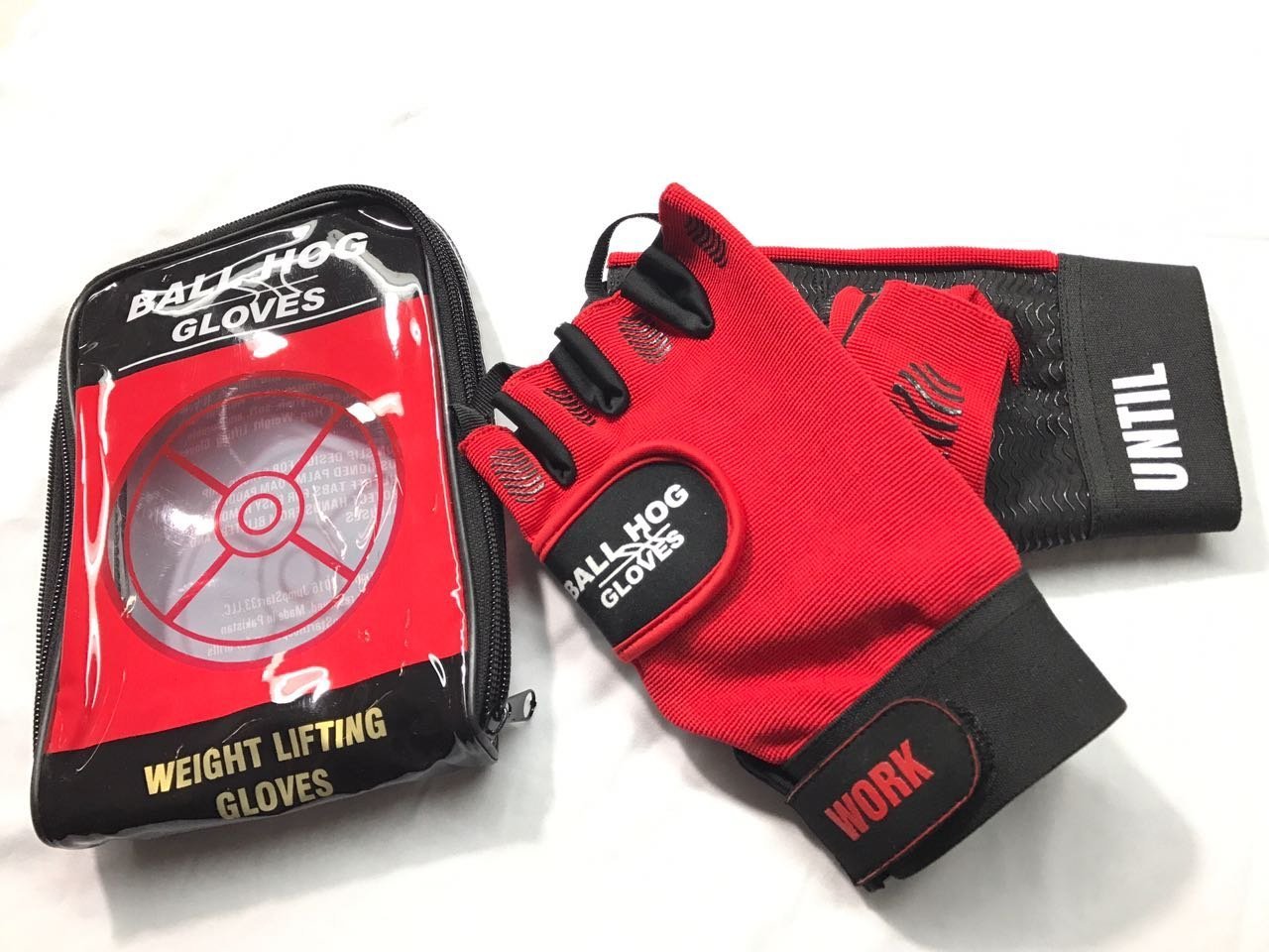 Ball Hog WEIGHT LIFTING GLOVES Basketball Football Training Aid Equipment Gear