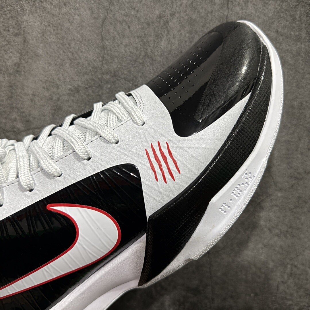 New NK Zoom Kobe ZK5 “Bruce Lee” White Black CD4991-101 Athletic Shoes Authentic