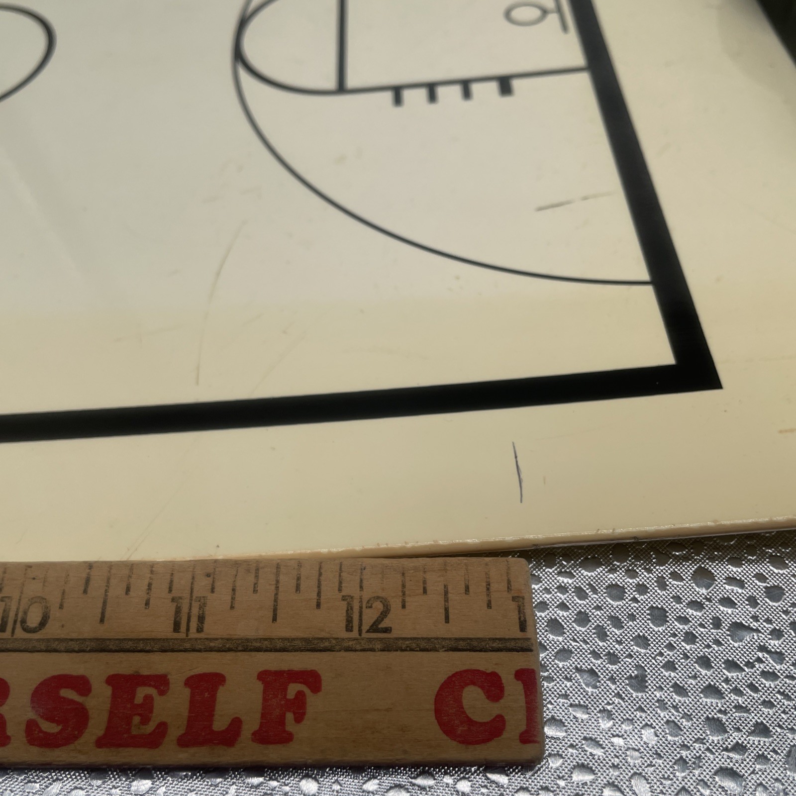 KBA Playmaker Basketball Coaching Board Dry Erase Jumbo 12×18 Tactical Clipboard