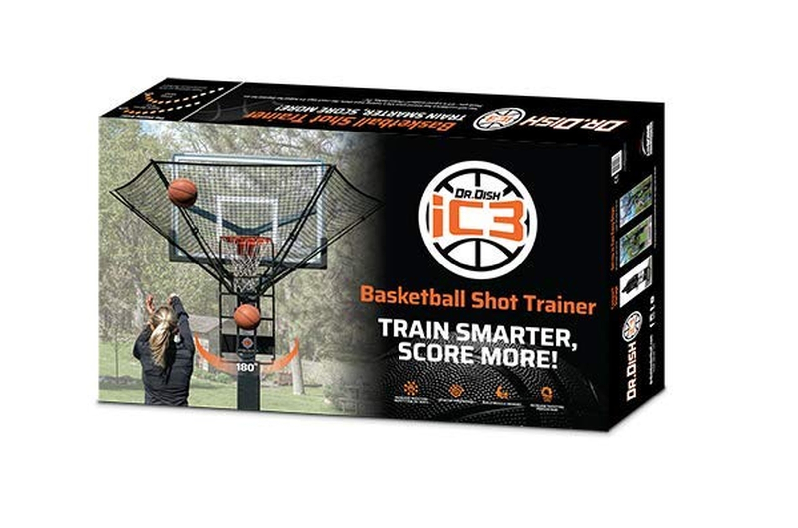 Dr. Dish iC3 Basketball Rebounder Net Return System Portable Shot Trainer for…