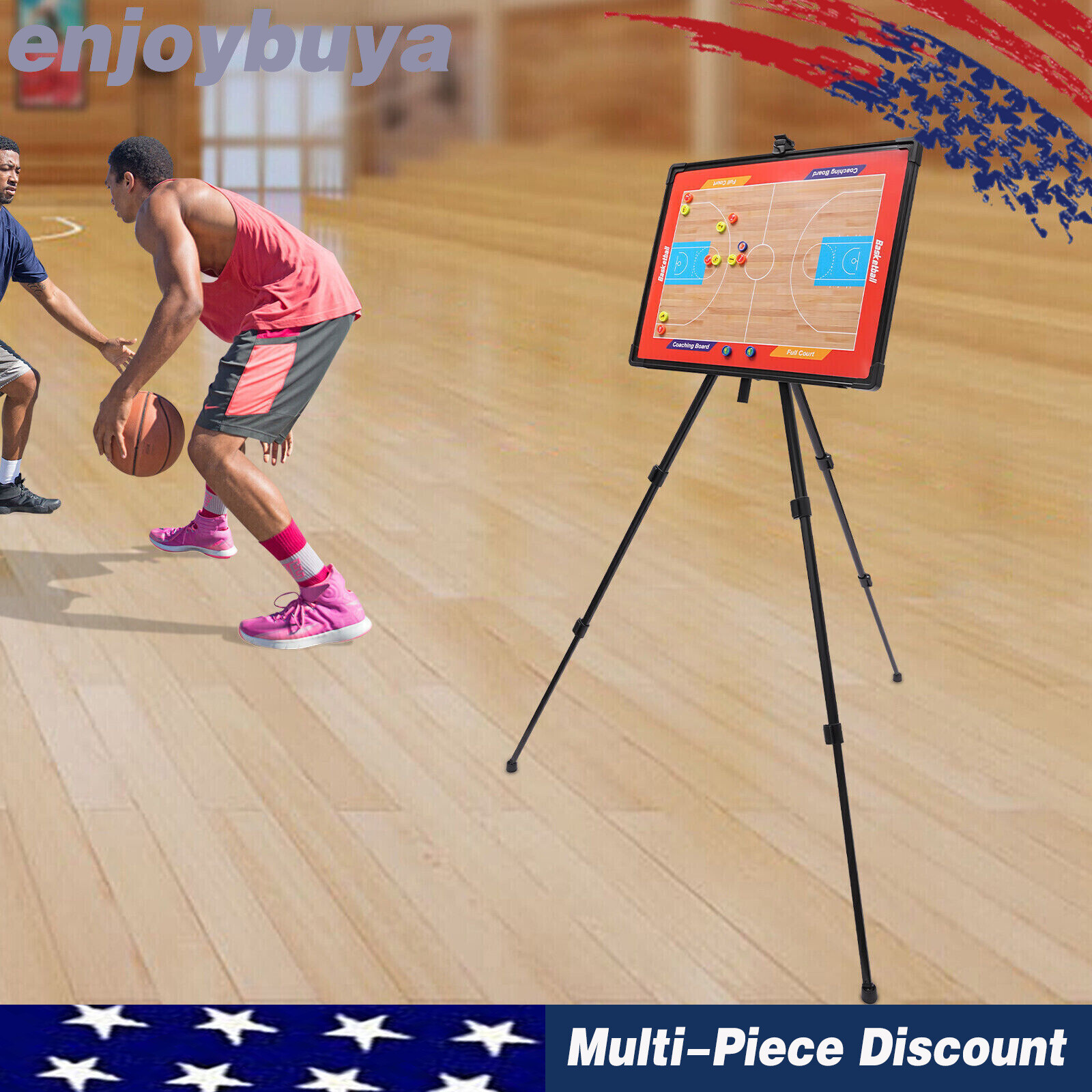 Basketball Tri-pod Tactic Board Basketball Coaching Board Game Plan White Board