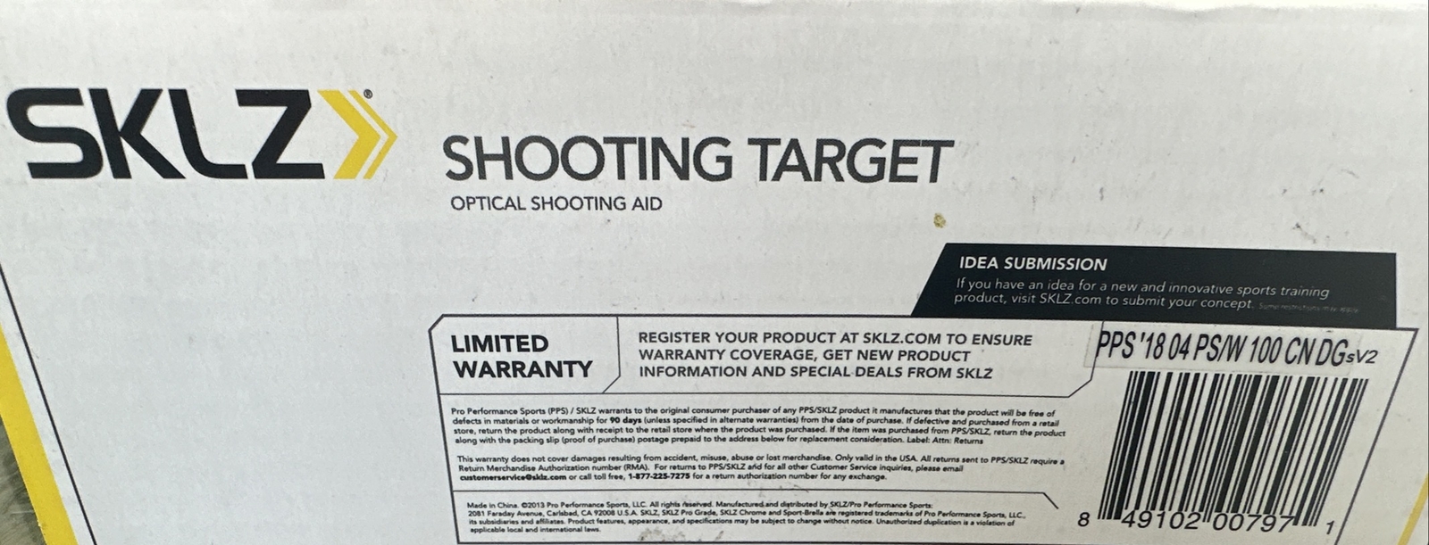 SKLZ Basketball Shooting Target – Black/Yellow NIB