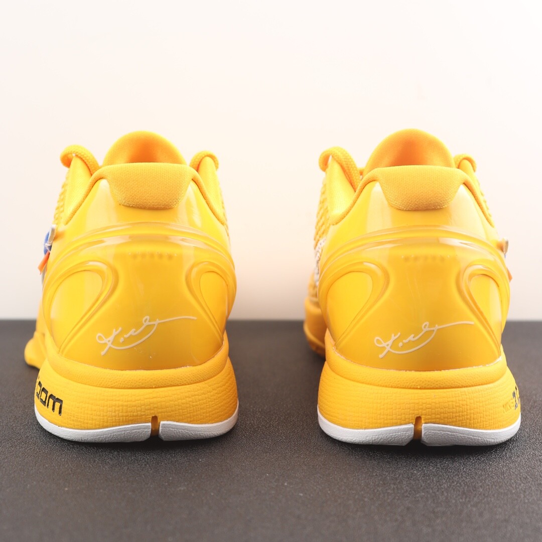 New NK Zoom Kobe 6 X OW Yellow CW2190-501 Mens Womens Basketball authentic Shoes