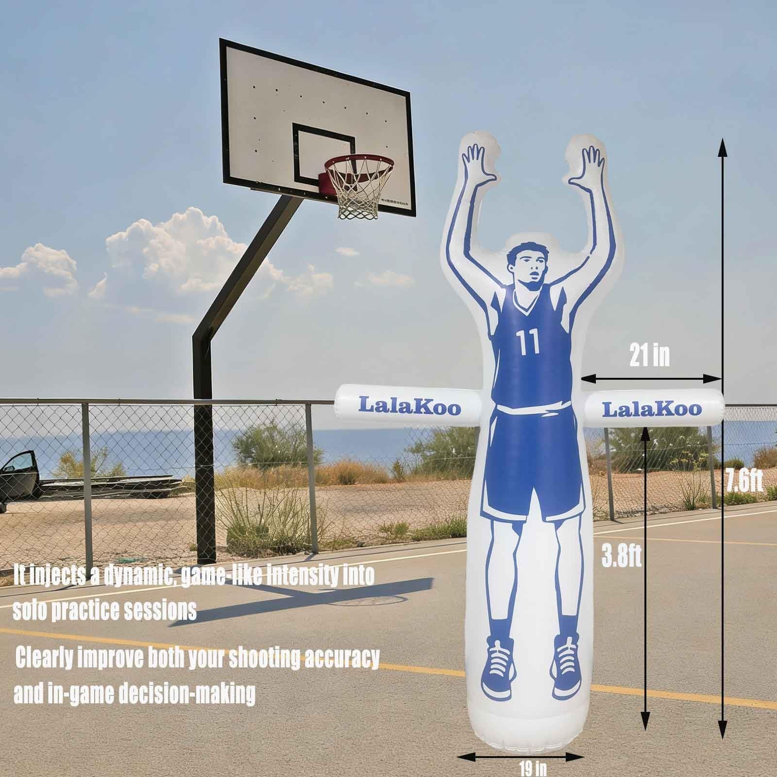 Inflatable Basketball Dummy Defender Tumbler Big Size 7.6FT Huge Basketball T…
