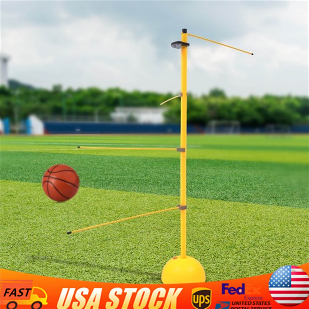 Adjustable Basketball Dribble Trainer Training Equipment 2 Thick Rods 4 Thin Rod