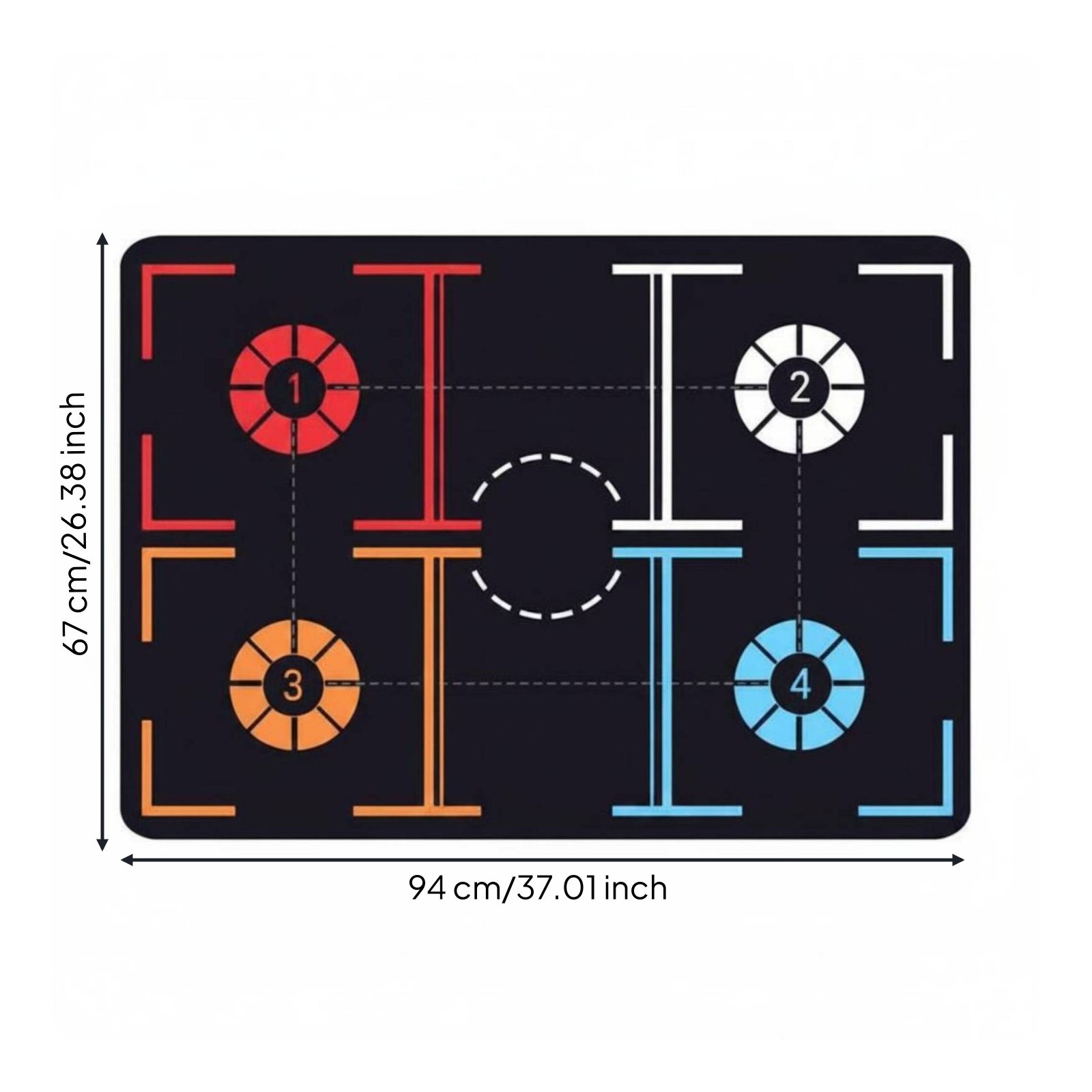 Sports Training Mat Rubber Sports Footwork Training Mat Indoor Use for