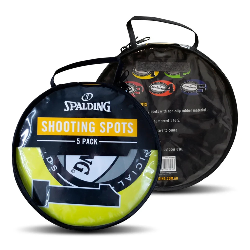Spalding 8 Inch Rubber Backed Basketball Shooting Spots, Color Coded