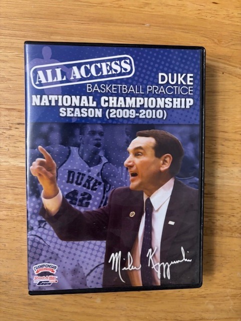 All Access Duke National Championship 09-10 Practice Coach K Basketball 5 DVDs