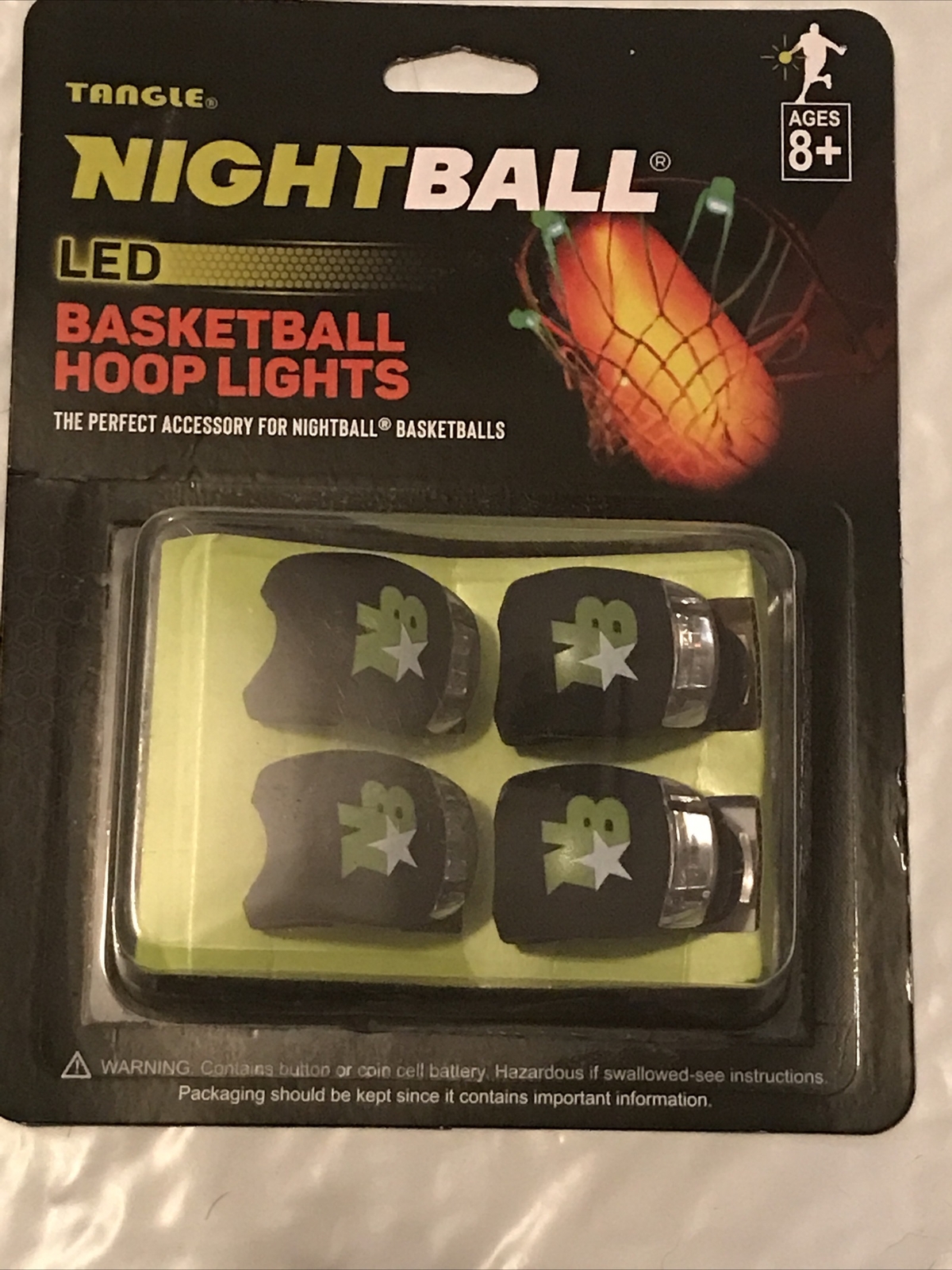 NightBall basketball hoop clip on light led neon auto on/off