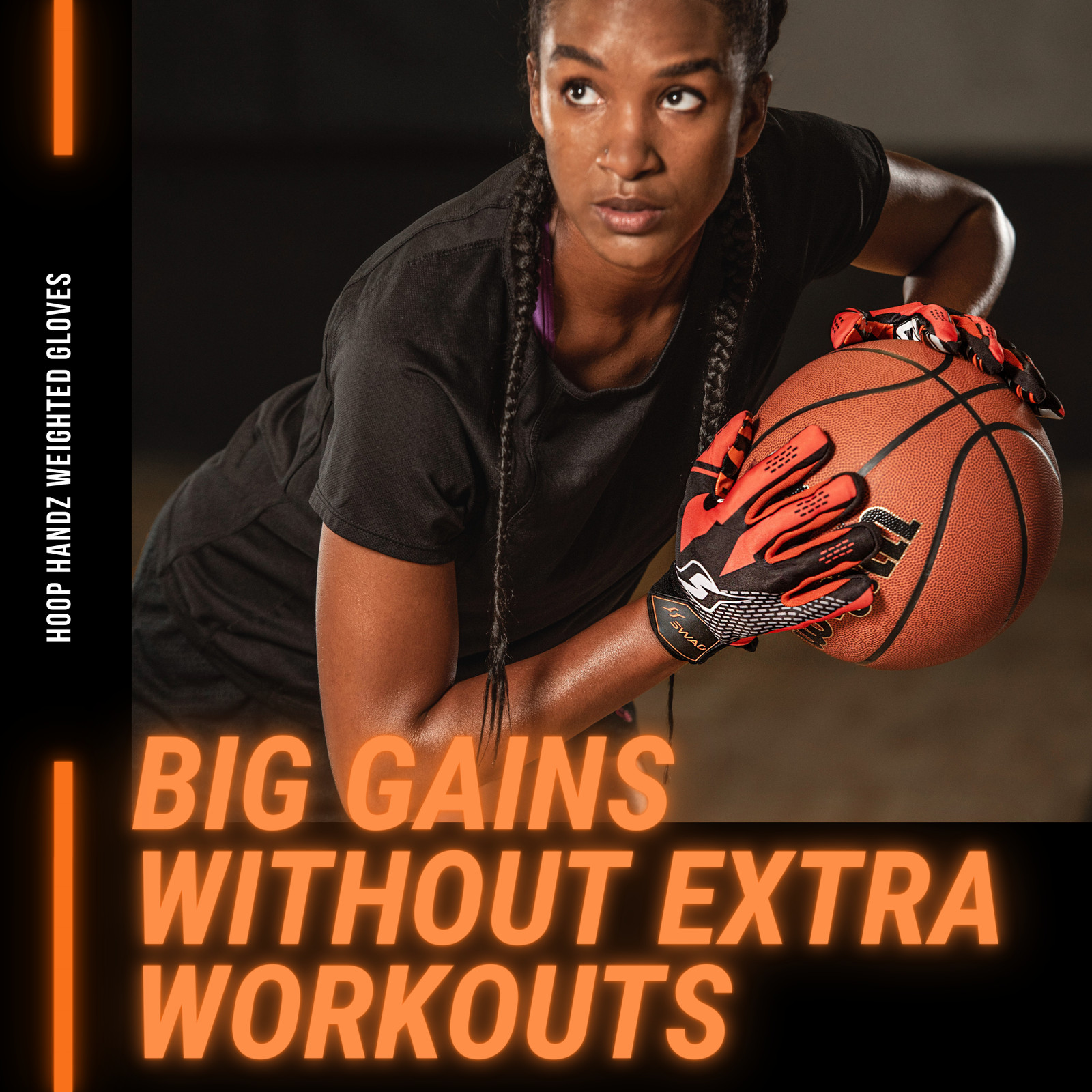 Hoop Handz Weighted Anti-Grip Basketball Training Gloves