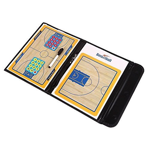 Magnetic Basketball Coach Board Strategy Clipboard with Dry Erase Marker Pen