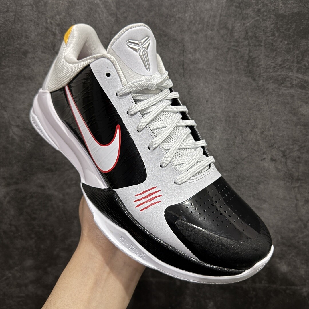New NK Zoom Kobe ZK5 “Bruce Lee” White Black CD4991-101 Athletic Shoes Authentic