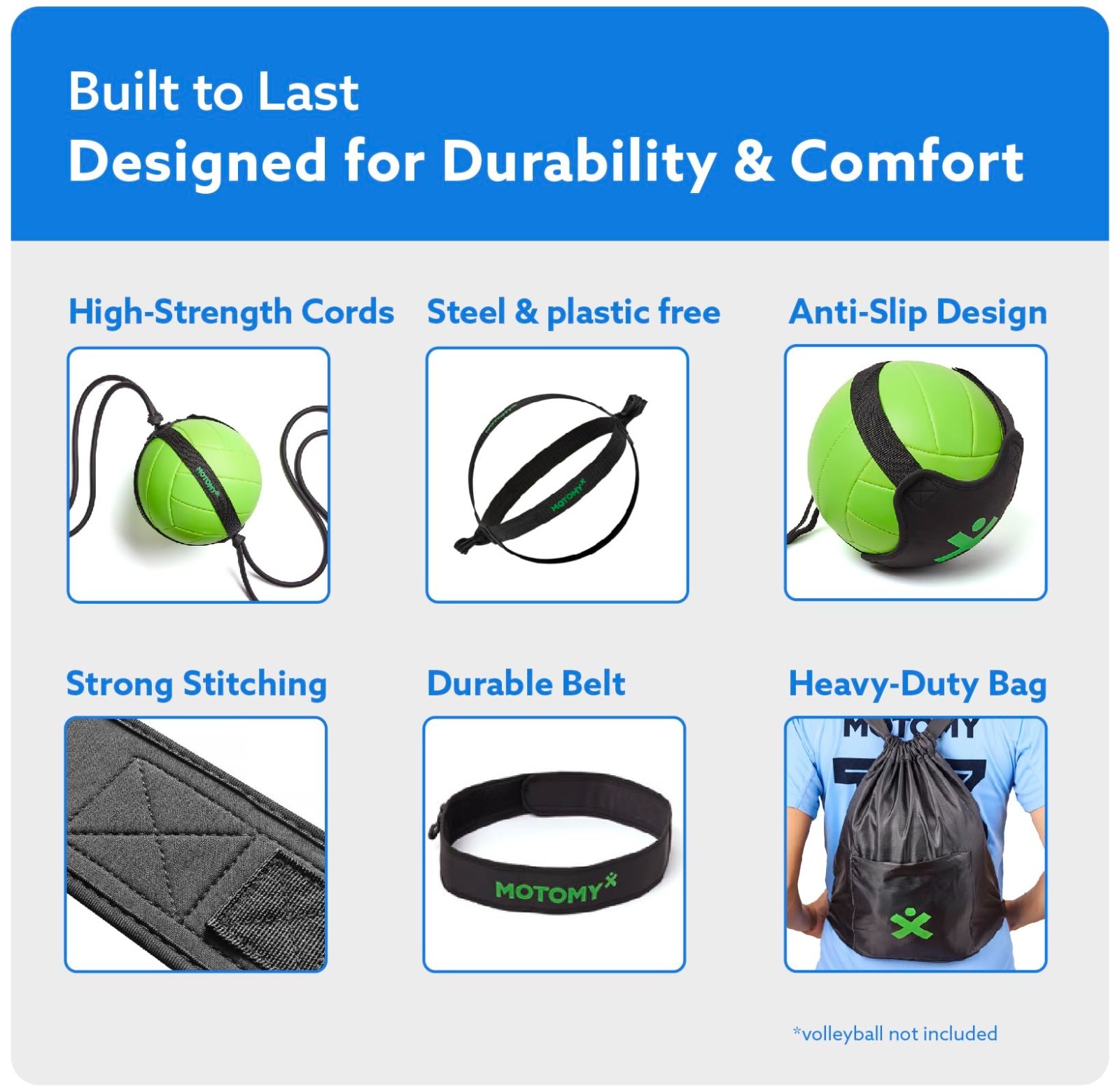 Volleyball Training Rebounder Aid – Solo Serve, Spike, Set & Pass Trainer, Indoo