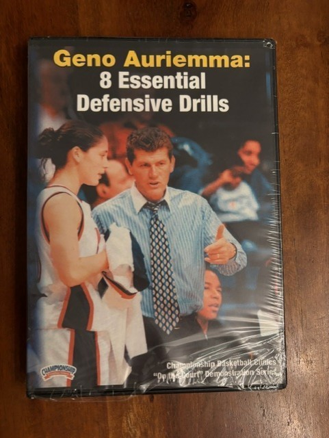 NEW Geno Auriemma 8 Essential Defensive Dirlls Basketball Coaching DVD