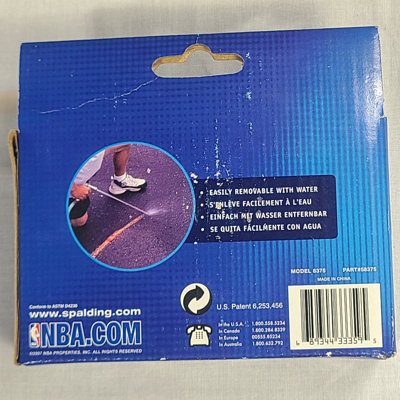 Spalding EZ NBA Basketball Court Lines Marking Stencil Kit Outdoor Driveway NEW